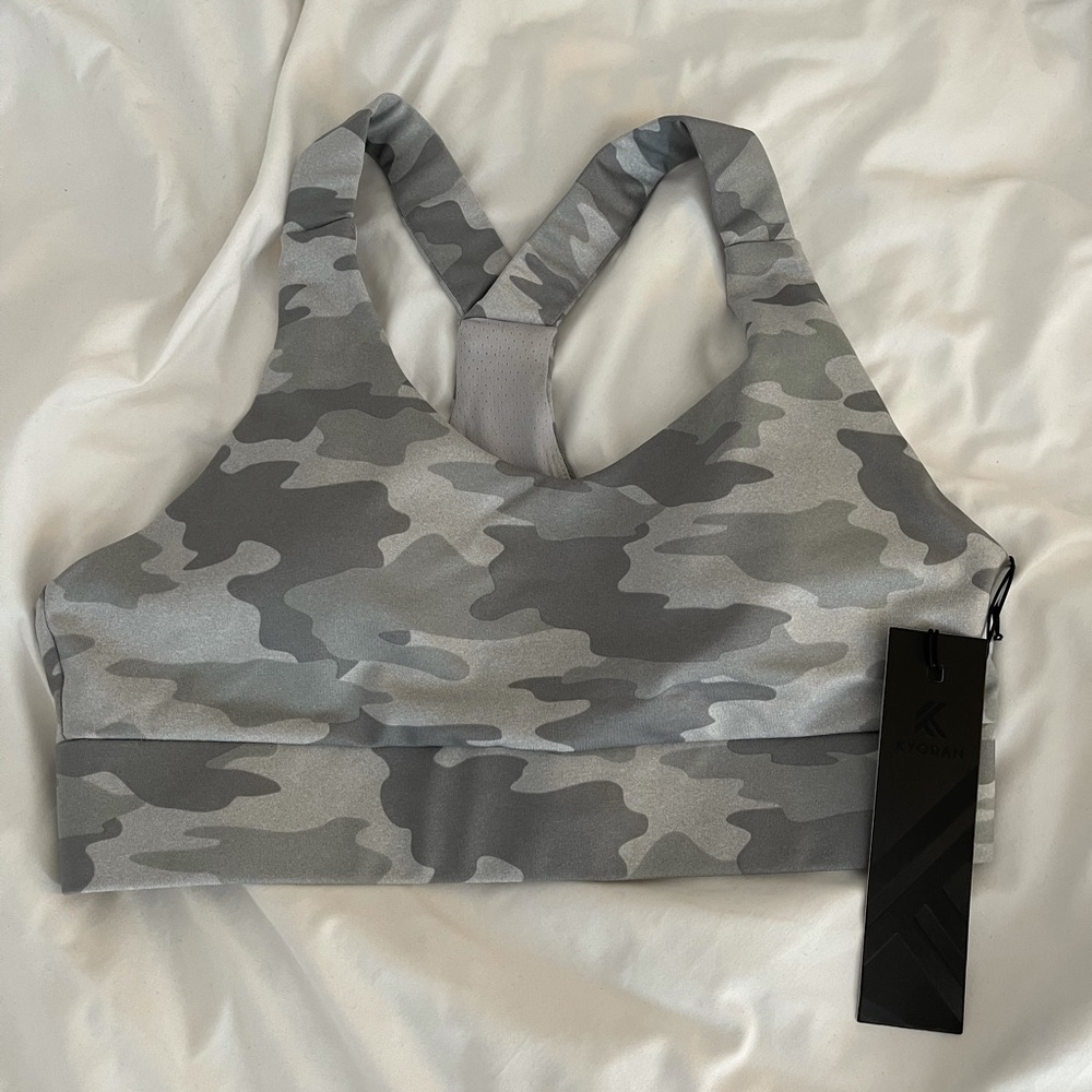 Brand New Grey Camo Sports Bra